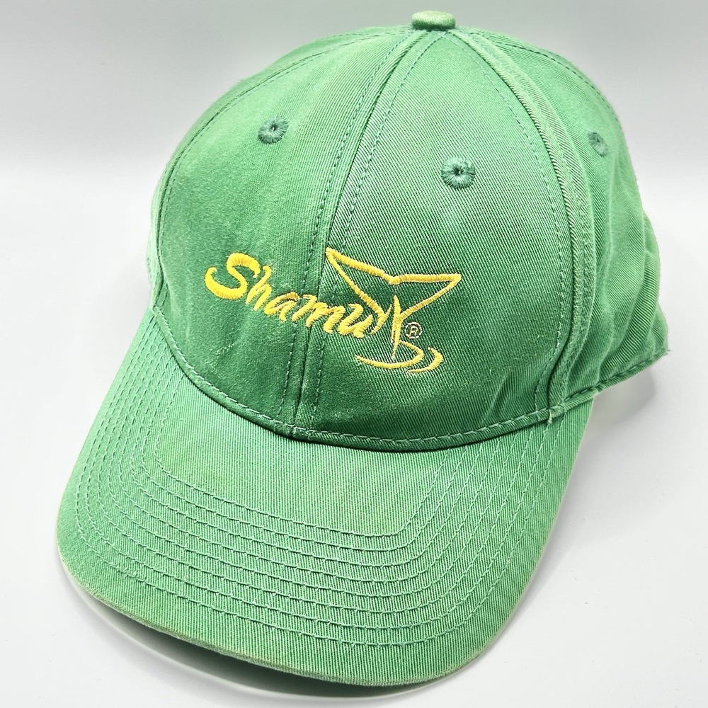 Shamu Orca Script Logo Dad Hat Cap Adjustable‎ Strapback Green Ocean Outdoors
